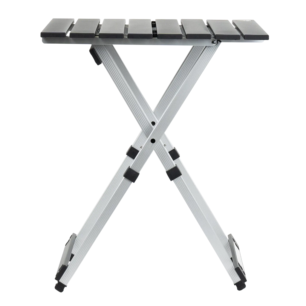 Heat-Resistant Compact Camp Table 20 - Choice 513 - Slim-Fold Outdoor Cook Station with Storage Shelves Detail