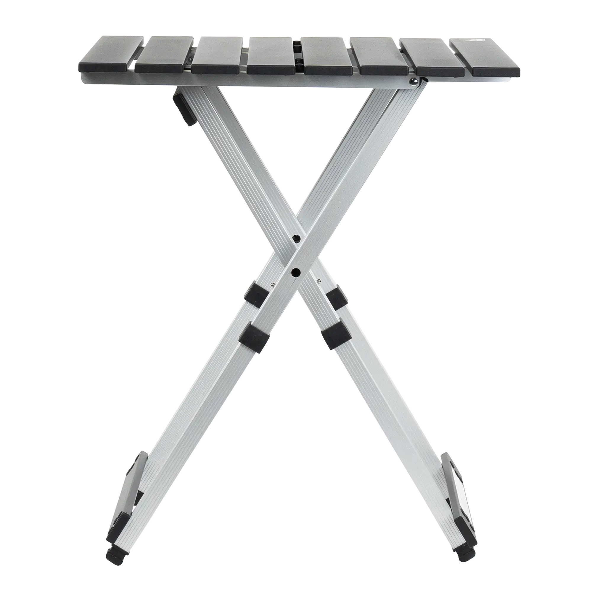 Heat-Resistant Compact Camp Table 20 - Choice 513 - Slim-Fold Outdoor Cook Station with Storage Shelves Detail
