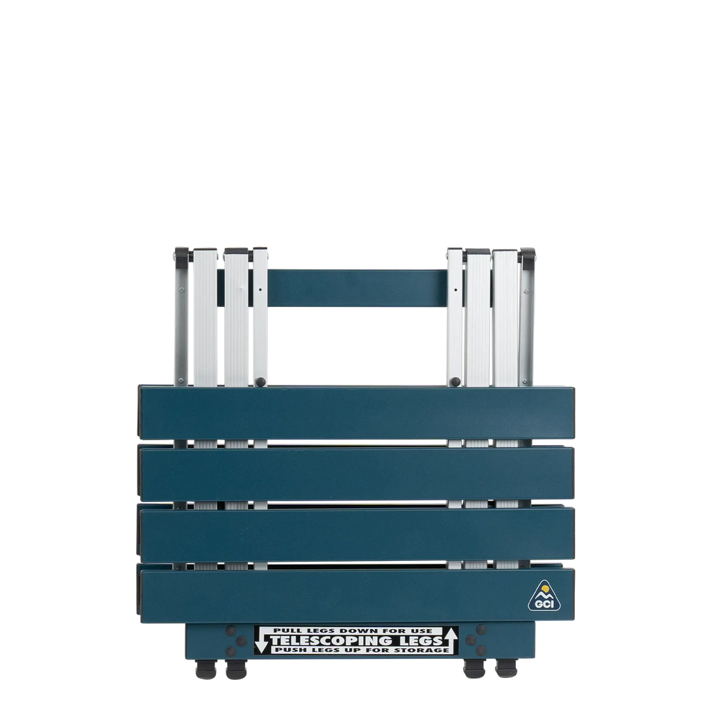 Heat-Resistant Compact Camp Table 20 - Choice 513 - Slim-Fold Outdoor Cook Station with Storage Shelves Detail