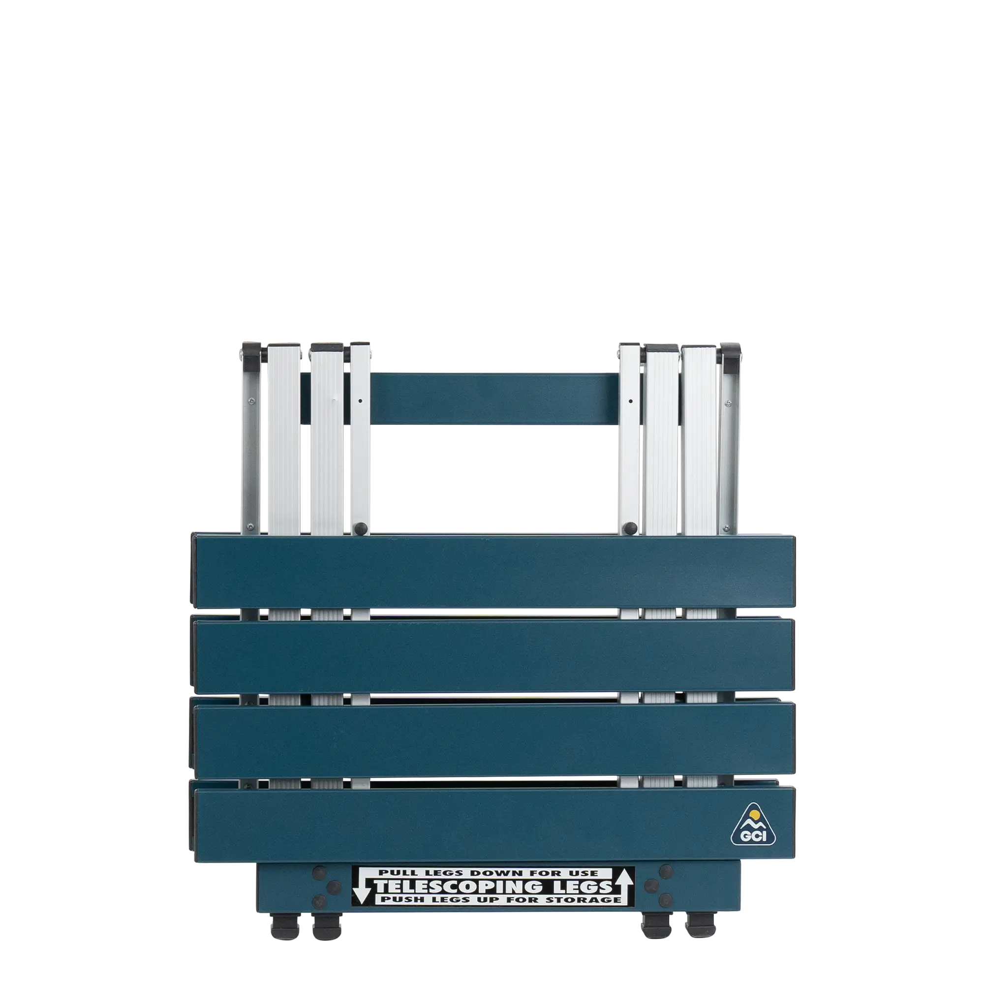 Heat-Resistant Compact Camp Table 20 - Choice 513 - Slim-Fold Outdoor Cook Station with Storage Shelves Detail