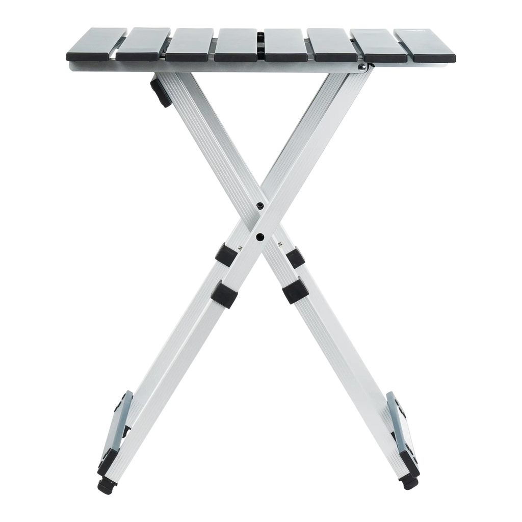 Heat-Resistant Compact Camp Table 20 - Choice 513 - Slim-Fold Outdoor Cook Station with Storage Shelves Detail