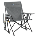 Premium All-Weather Kickback Rocker - Choice 345 - RoadTrip Rocker Smooth Motion Camp Chair - Heathered Pewter