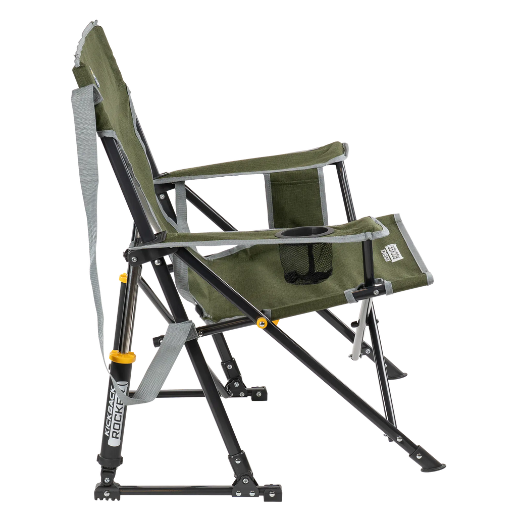 Premium All-Weather Kickback Rocker - Choice 345 - RoadTrip Rocker Smooth Motion Camp Chair Detail