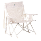 Premium All-Weather Kickback Rocker - Choice 345 - RoadTrip Rocker Smooth Motion Camp Chair - Soft Neutral Leaf