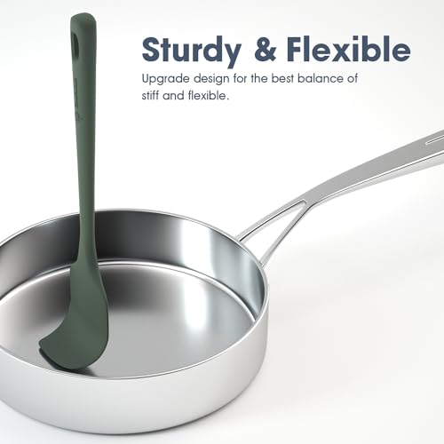upgraded ChefAide 5 Pieces Silicone Spatula Set, Food Grade Set