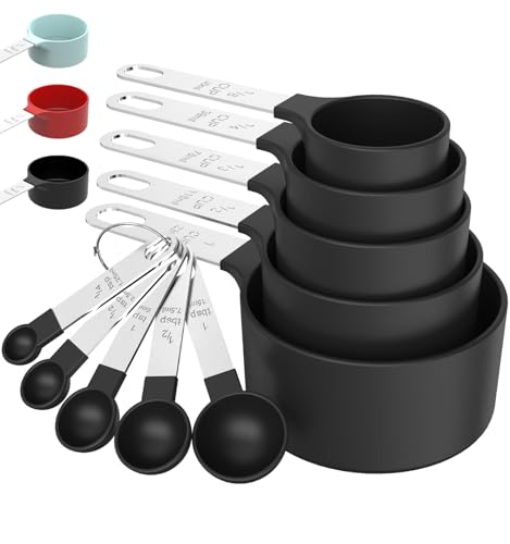 Minimalist TILUCK Measuring Cups & Spoons Set, Stackable Cups and Set