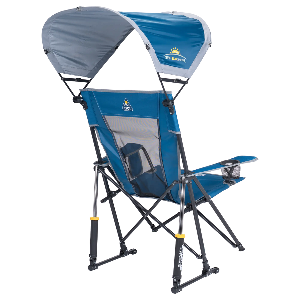 Smooth Motion SunShade Rocker - Choice 550 - Heavy-Duty Kickback Rocker with Beverage Holder Detail