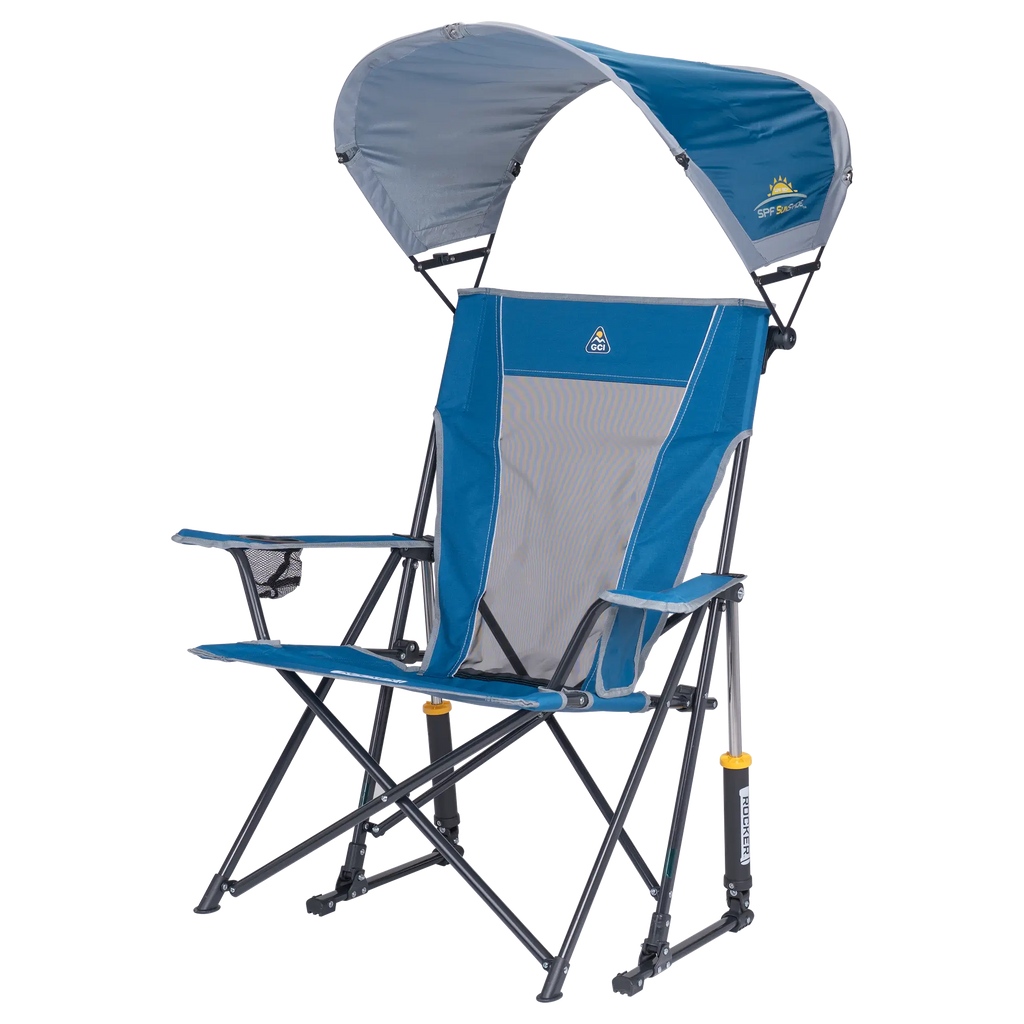Smooth Motion SunShade Rocker - Choice 550 - Heavy-Duty Kickback Rocker with Beverage Holder Detail