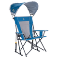 Smooth Motion SunShade Rocker - Choice 550 - Heavy-Duty Kickback Rocker with Beverage Holder - Neptune Blue