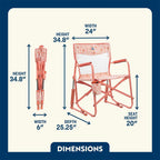 Luxury Camp Freestyle Rocker Elite - Choice 460 - Patented Spring-Action Rocking Chair for Camping Detail