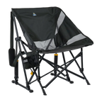 Luxury Camp Pod Rocker Elite - Choice 832 - Freestyle Rocker Portable Outdoor Folding Chair - Dark Charcoal