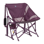 Luxury Camp Pod Rocker Elite - Choice 832 - Freestyle Rocker Portable Outdoor Folding Chair - Pastel Amethyst