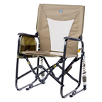 Premium All-Weather Adjustable Rocker - Choice 573 - Heavy-Duty Kickback Rocker with Beverage Holder Detail