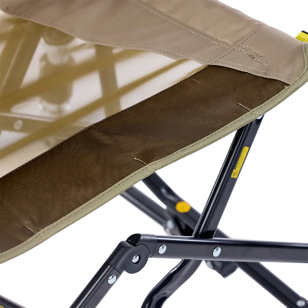 Premium All-Weather Adjustable Rocker - Choice 573 - Heavy-Duty Kickback Rocker with Beverage Holder Detail
