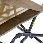 Premium All-Weather Adjustable Rocker - Choice 573 - Heavy-Duty Kickback Rocker with Beverage Holder Detail