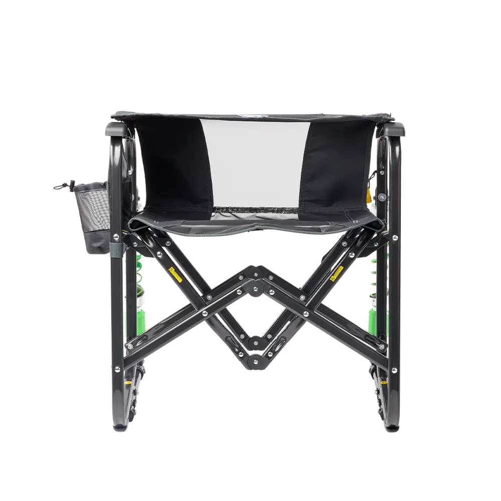 Premium All-Weather Adjustable Rocker - Choice 573 - Heavy-Duty Kickback Rocker with Beverage Holder Detail