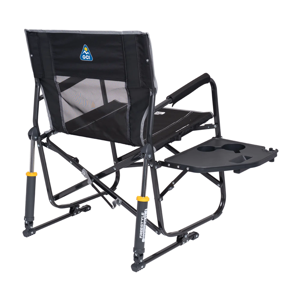 Patented Spring-Action Freestyle Rocker XL with Side Table - Choice 836 - Patented Spring-Action Rocking Chair for Camping Detail