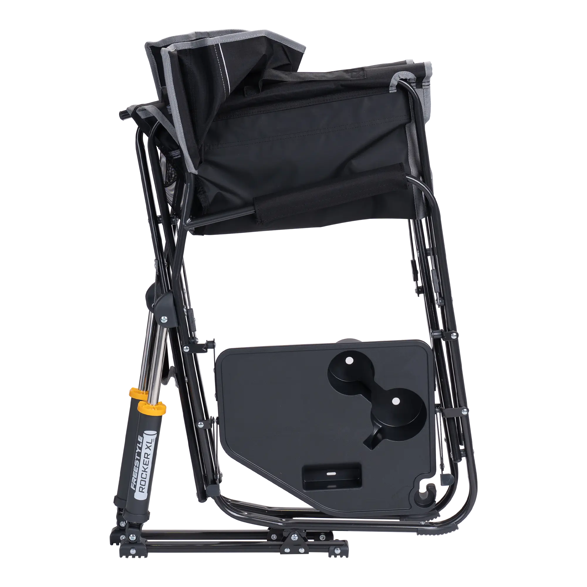 Patented Spring-Action Freestyle Rocker XL with Side Table - Choice 836 - Patented Spring-Action Rocking Chair for Camping Detail