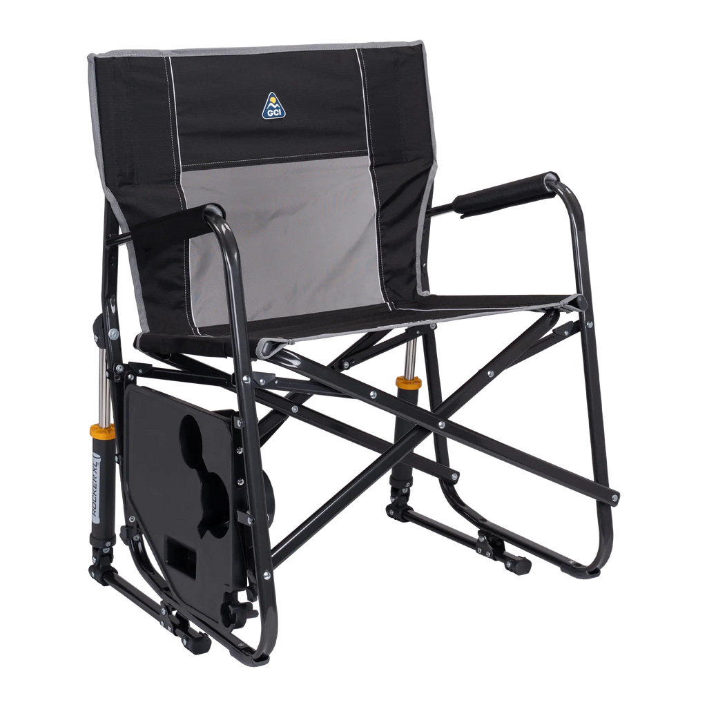 Patented Spring-Action Freestyle Rocker XL with Side Table - Choice 836 - Patented Spring-Action Rocking Chair for Camping Detail