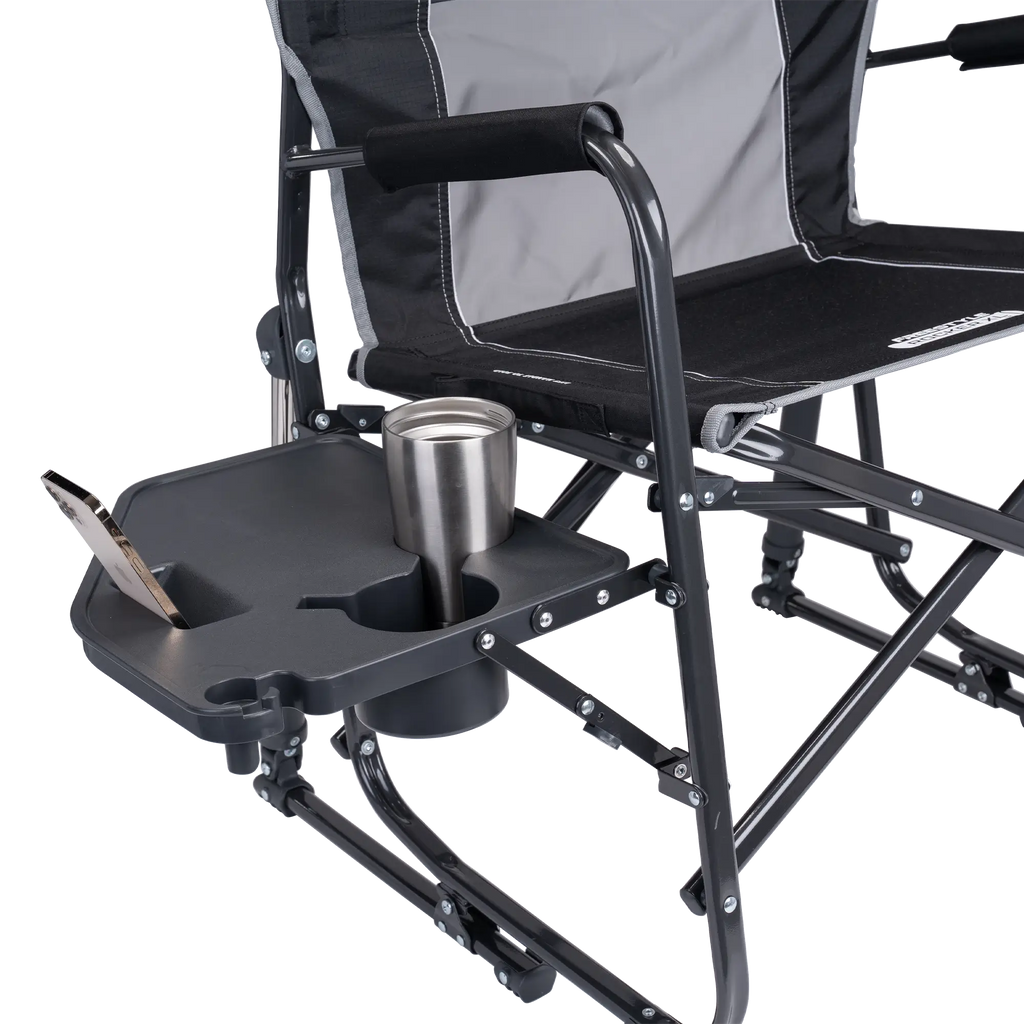 Patented Spring-Action Freestyle Rocker XL with Side Table - Choice 836 - Patented Spring-Action Rocking Chair for Camping Detail