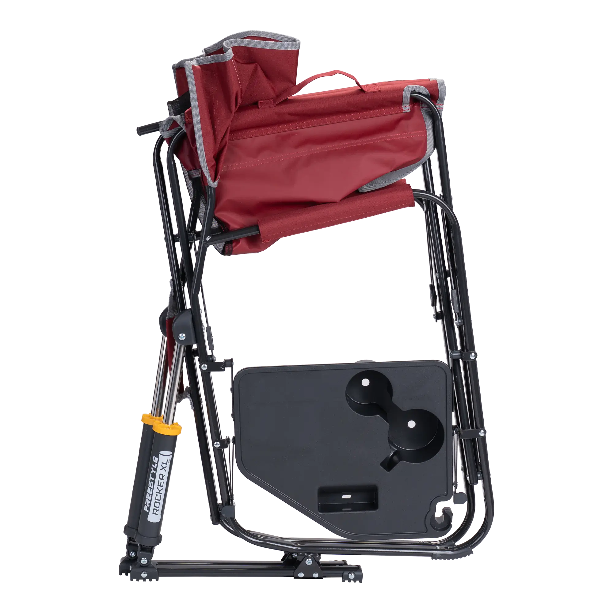 Patented Spring-Action Freestyle Rocker XL with Side Table - Choice 836 - Patented Spring-Action Rocking Chair for Camping Detail