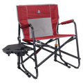 Patented Spring-Action Freestyle Rocker XL with Side Table - Choice 836 - Patented Spring-Action Rocking Chair for Camping - Cinnamon