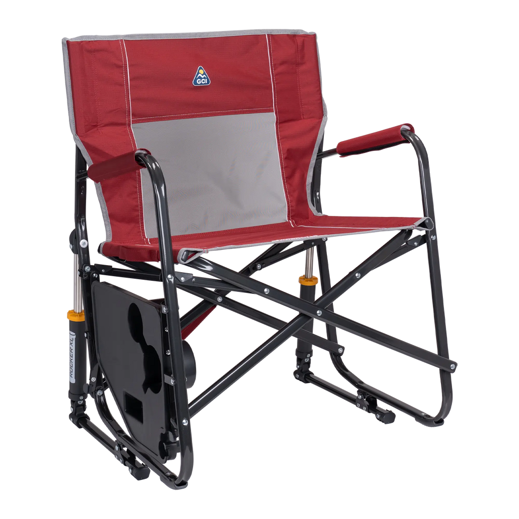 Patented Spring-Action Freestyle Rocker XL with Side Table - Choice 836 - Patented Spring-Action Rocking Chair for Camping Detail