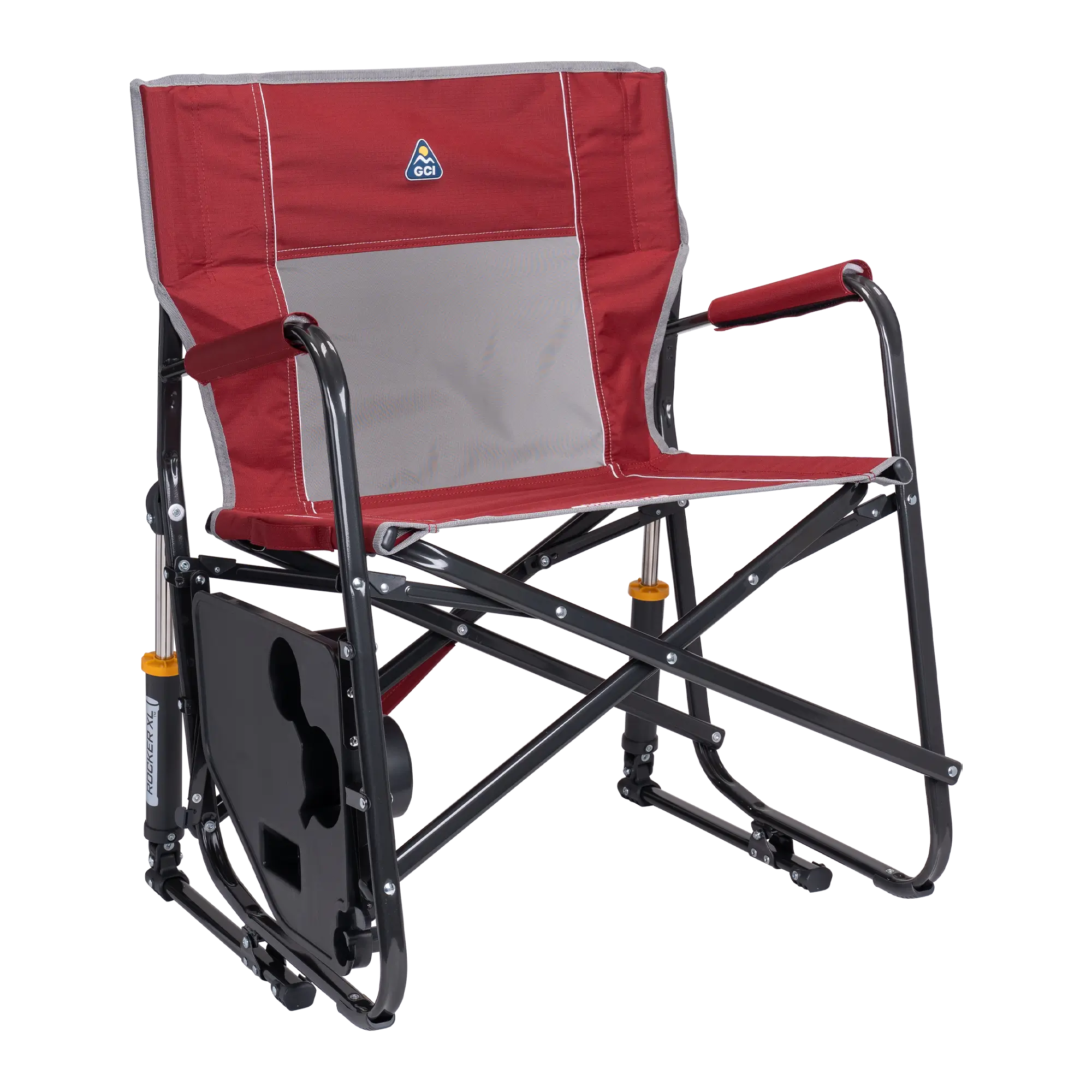 Patented Spring-Action Freestyle Rocker XL with Side Table - Choice 836 - Patented Spring-Action Rocking Chair for Camping Detail