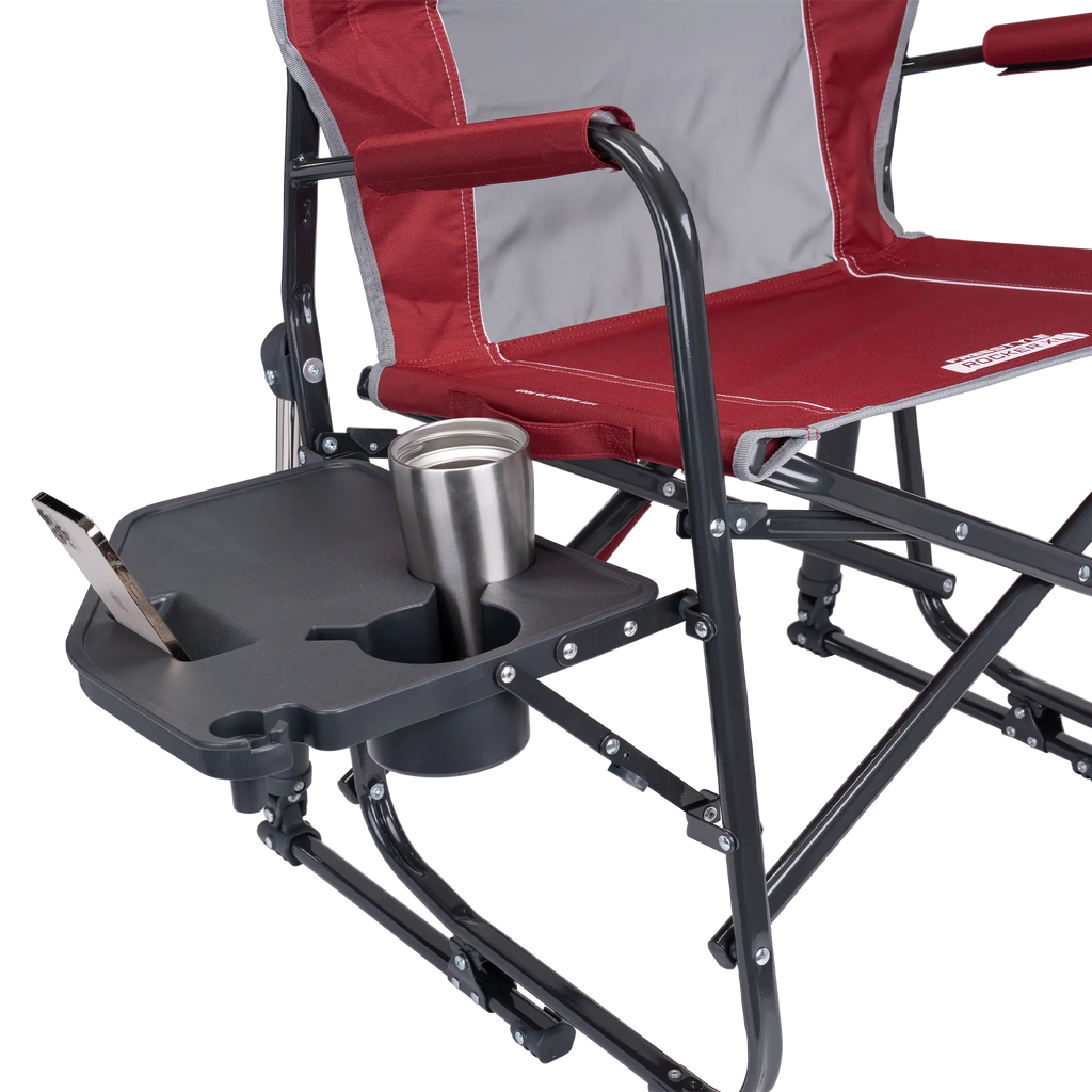 Patented Spring-Action Freestyle Rocker XL with Side Table - Choice 836 - Patented Spring-Action Rocking Chair for Camping Detail