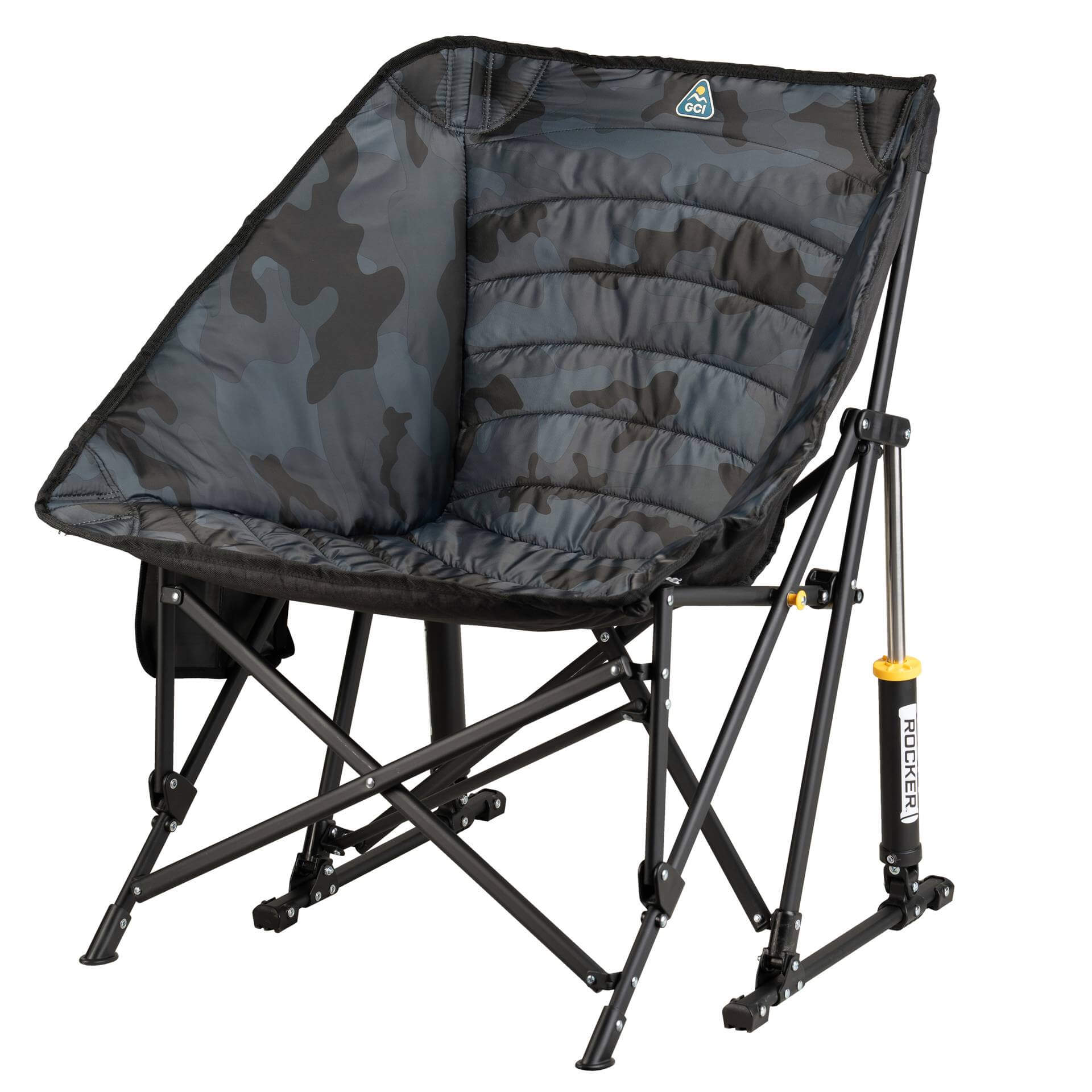 Smooth Motion Puff Rocker - Choice 731 - Heavy-Duty Kickback Rocker with Beverage Holder Detail