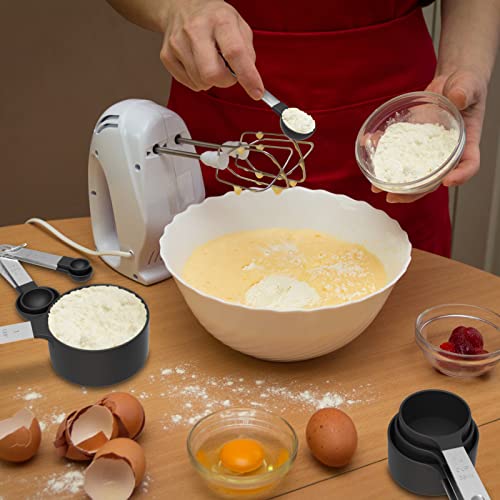 Minimalist TILUCK Measuring Cups & Spoons Set, Stackable Cups and Set