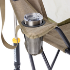 Smooth Motion Comfort Pro Rocker XL - Choice 107 - Heavy-Duty Kickback Rocker with Beverage Holder Detail
