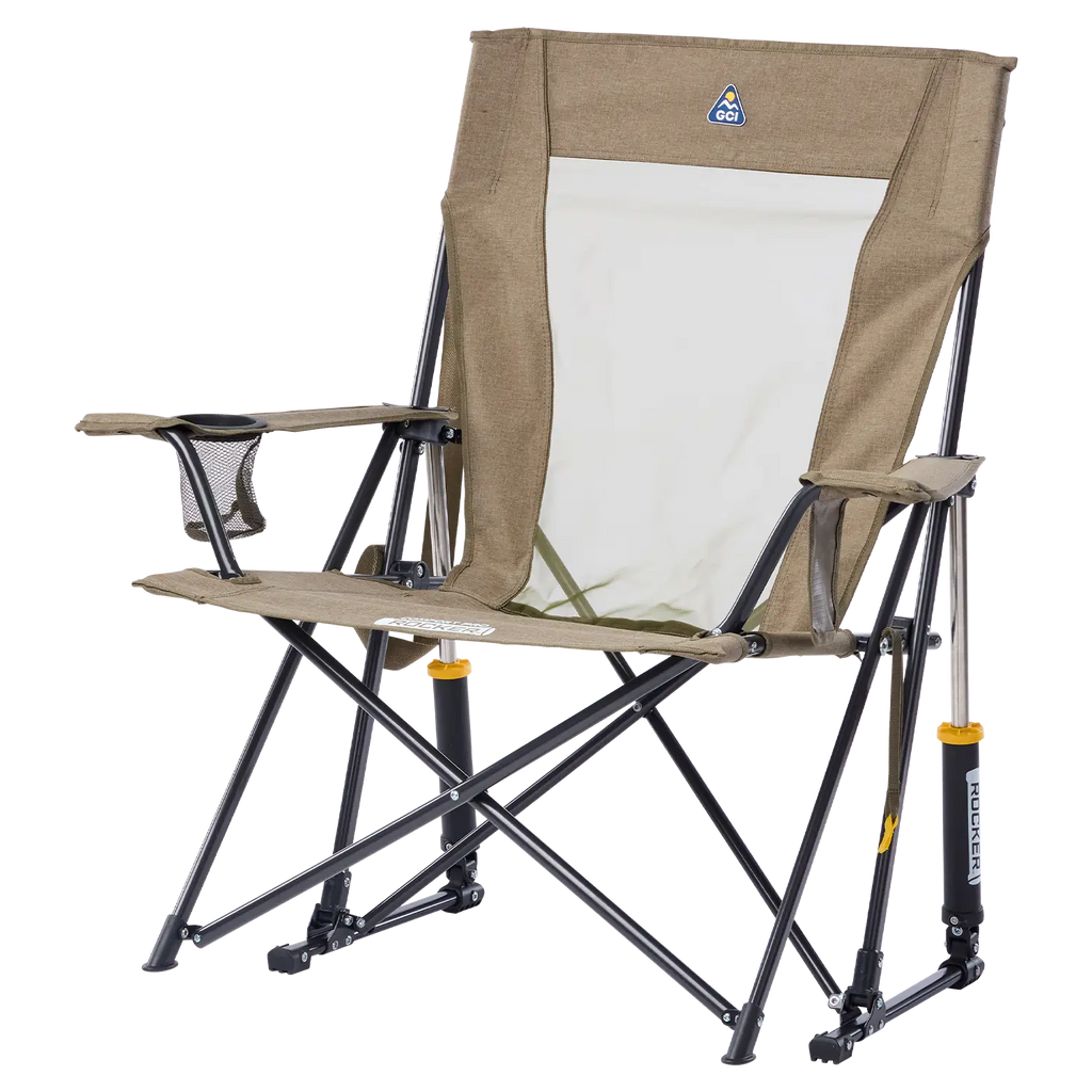 Smooth Motion Comfort Pro Rocker XL - Choice 107 - Heavy-Duty Kickback Rocker with Beverage Holder Detail