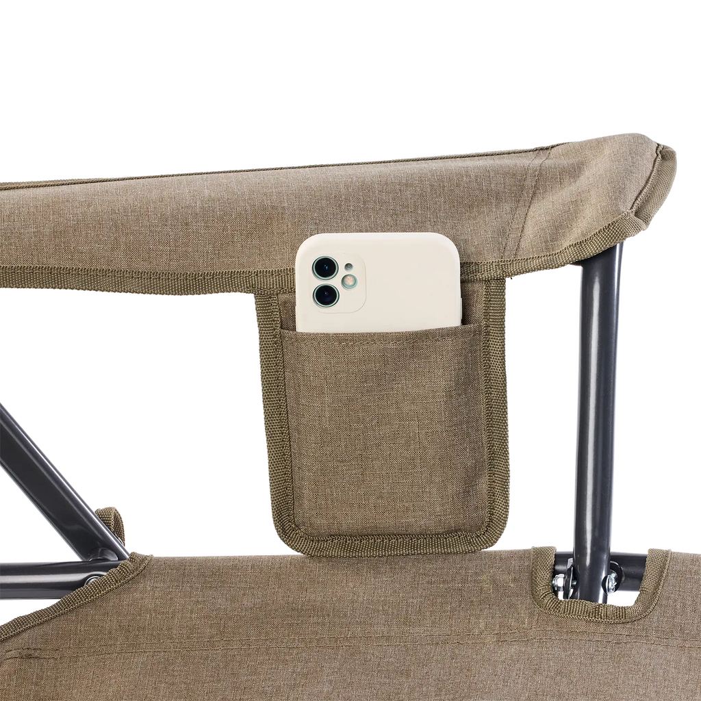 Smooth Motion Comfort Pro Rocker XL - Choice 107 - Heavy-Duty Kickback Rocker with Beverage Holder Detail