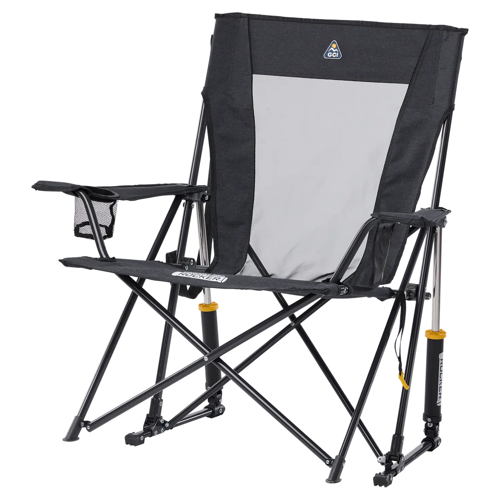 Smooth Motion Comfort Pro Rocker XL - Choice 107 - Heavy-Duty Kickback Rocker with Beverage Holder Detail
