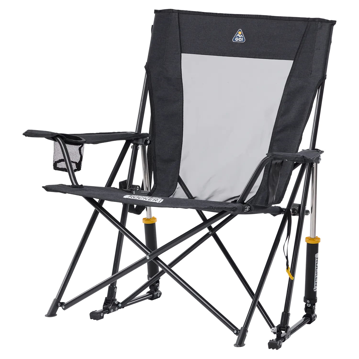 Smooth Motion Comfort Pro Rocker XL - Choice 107 - Heavy-Duty Kickback Rocker with Beverage Holder Detail