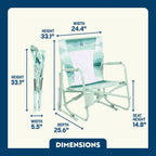 Premium All-Weather Beach Rocker - Choice 712 - Patented Spring-Action Rocking Chair for Camping Detail