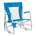 Premium All-Weather Beach Rocker - Choice 712 - Patented Spring-Action Rocking Chair for Camping - Saybrook Blue