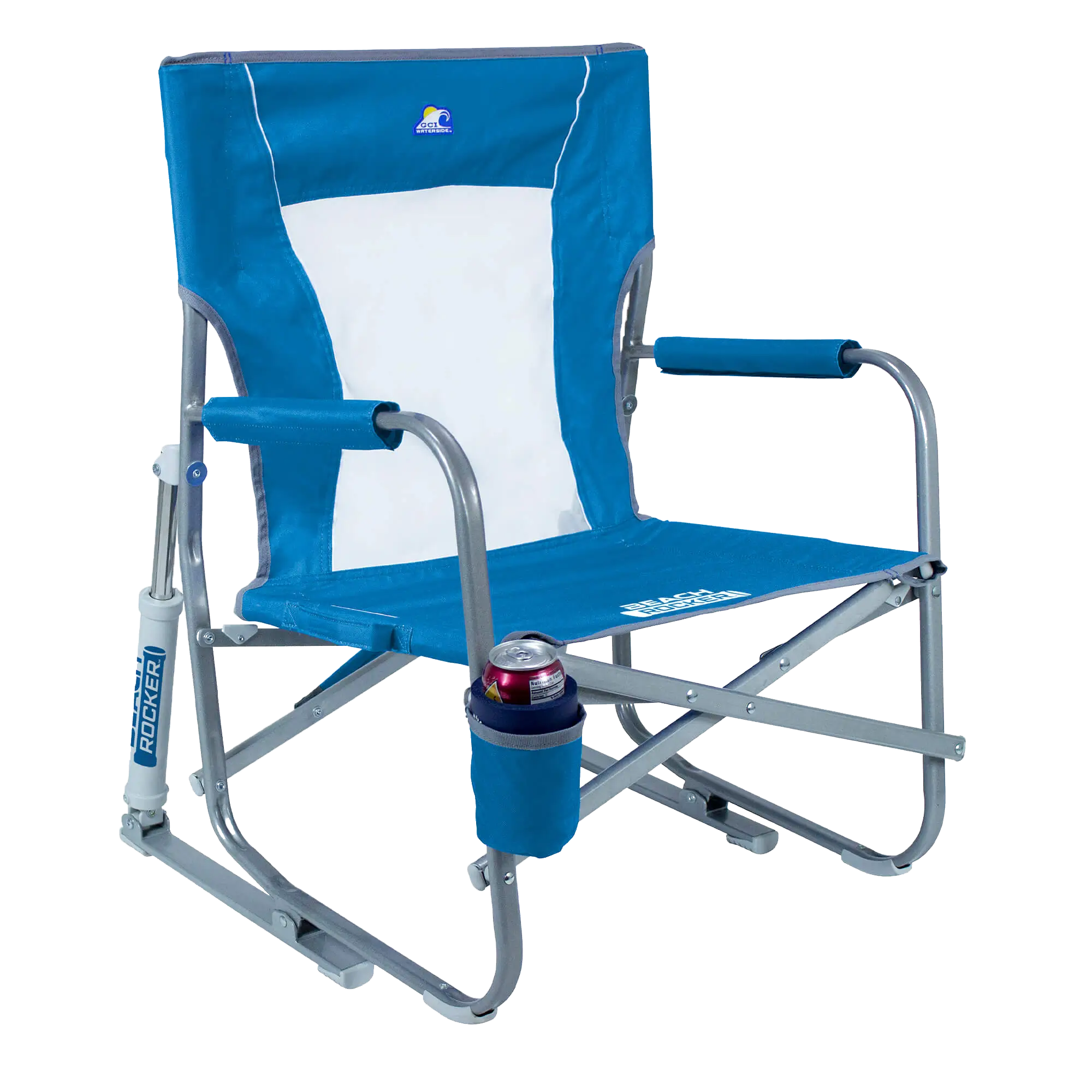 Smooth Motion Beach Rocker Bundle - Choice 773 - Freestyle Rocker Portable Outdoor Folding Chair Detail
