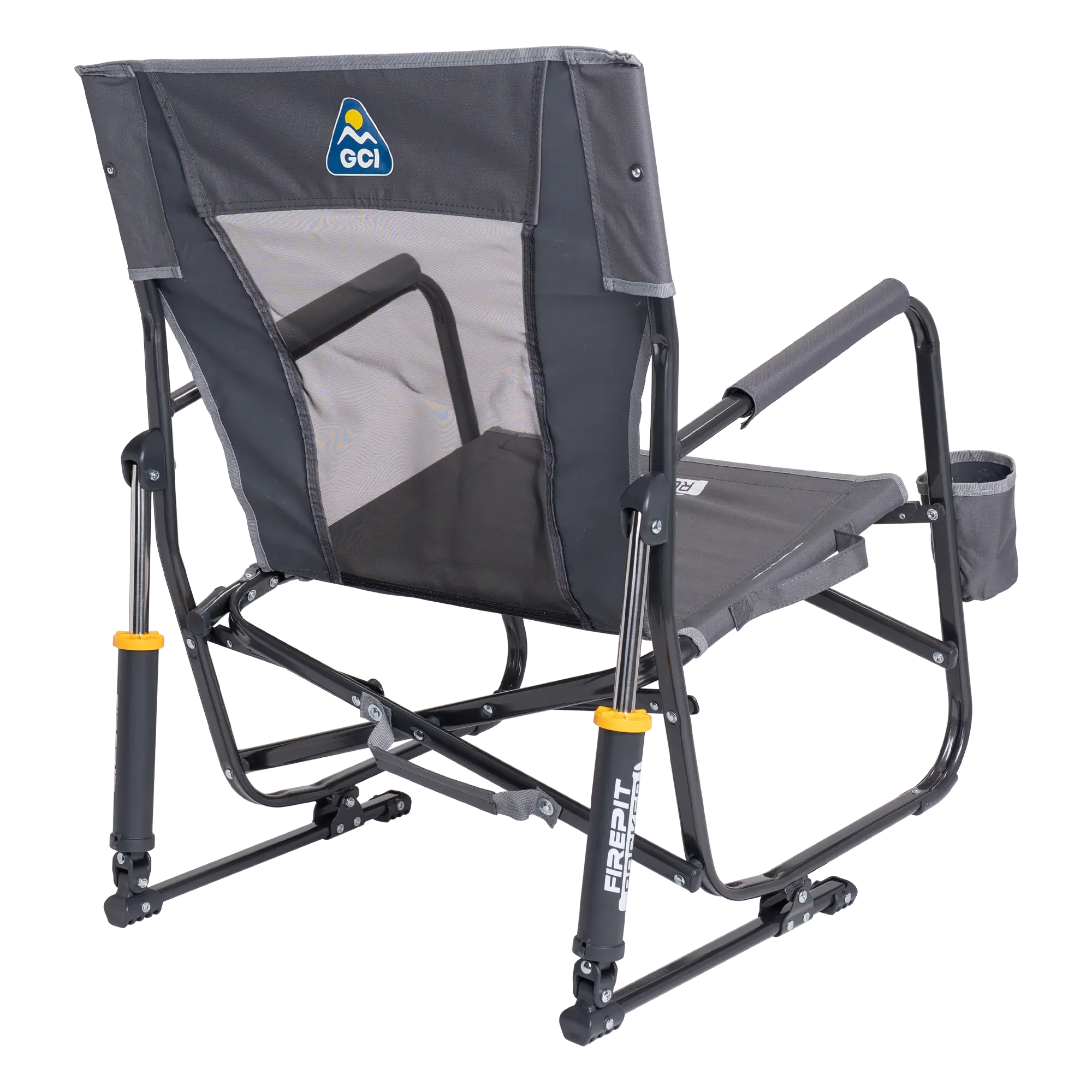 Premium All-Weather FirePit Rocker - Choice 737 - RoadTrip Rocker Smooth Motion Camp Chair Detail