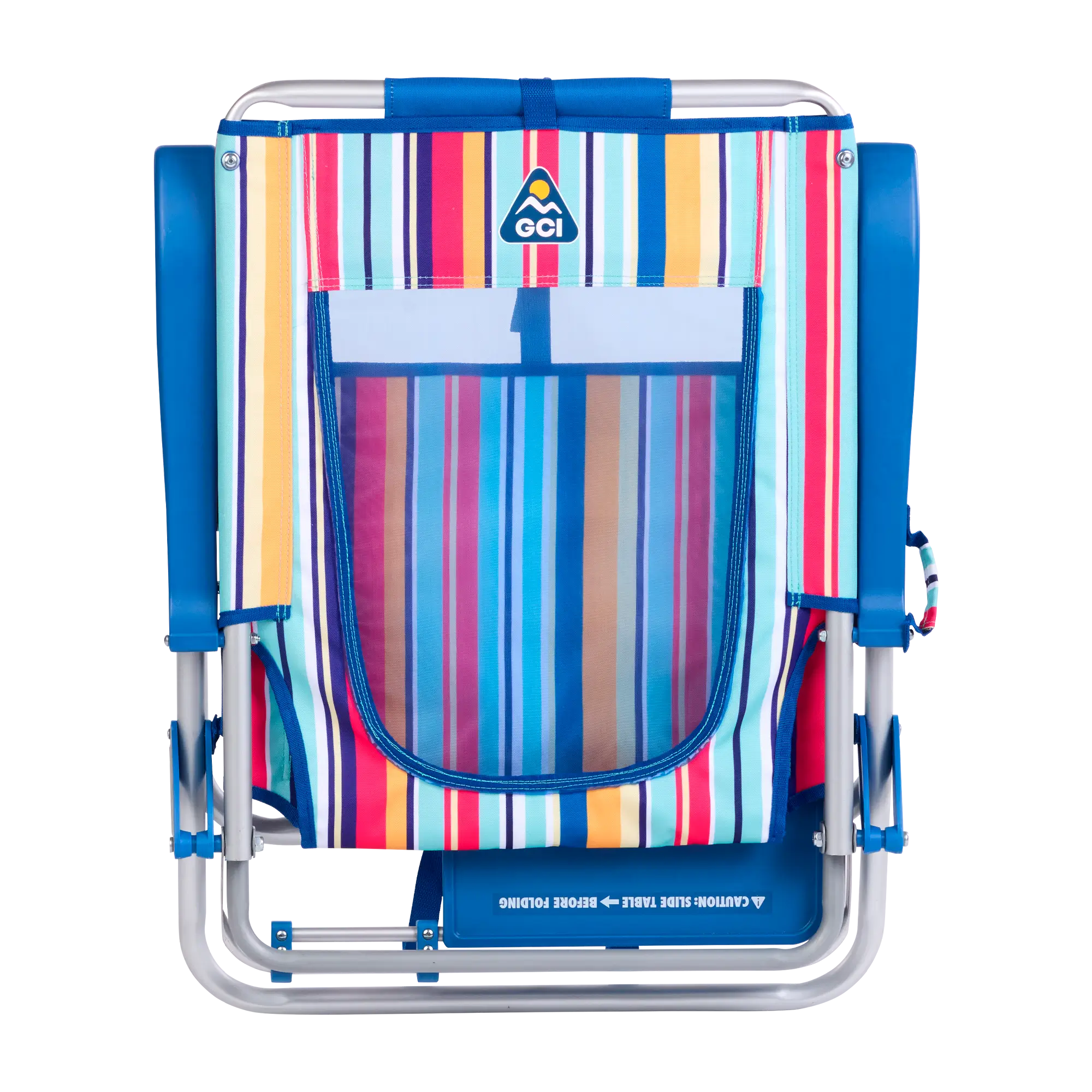 Backpack Travel Big Surf with Slide Table - Choice 334 - Portable Heavy-Duty Low Boy Chair for Ocean Side Detail
