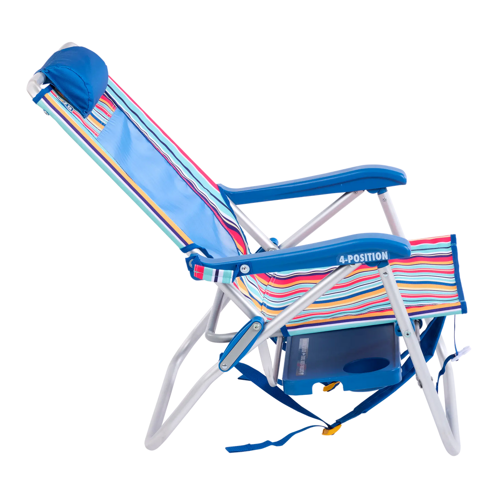 Backpack Travel Big Surf with Slide Table - Choice 334 - Portable Heavy-Duty Low Boy Chair for Ocean Side Detail