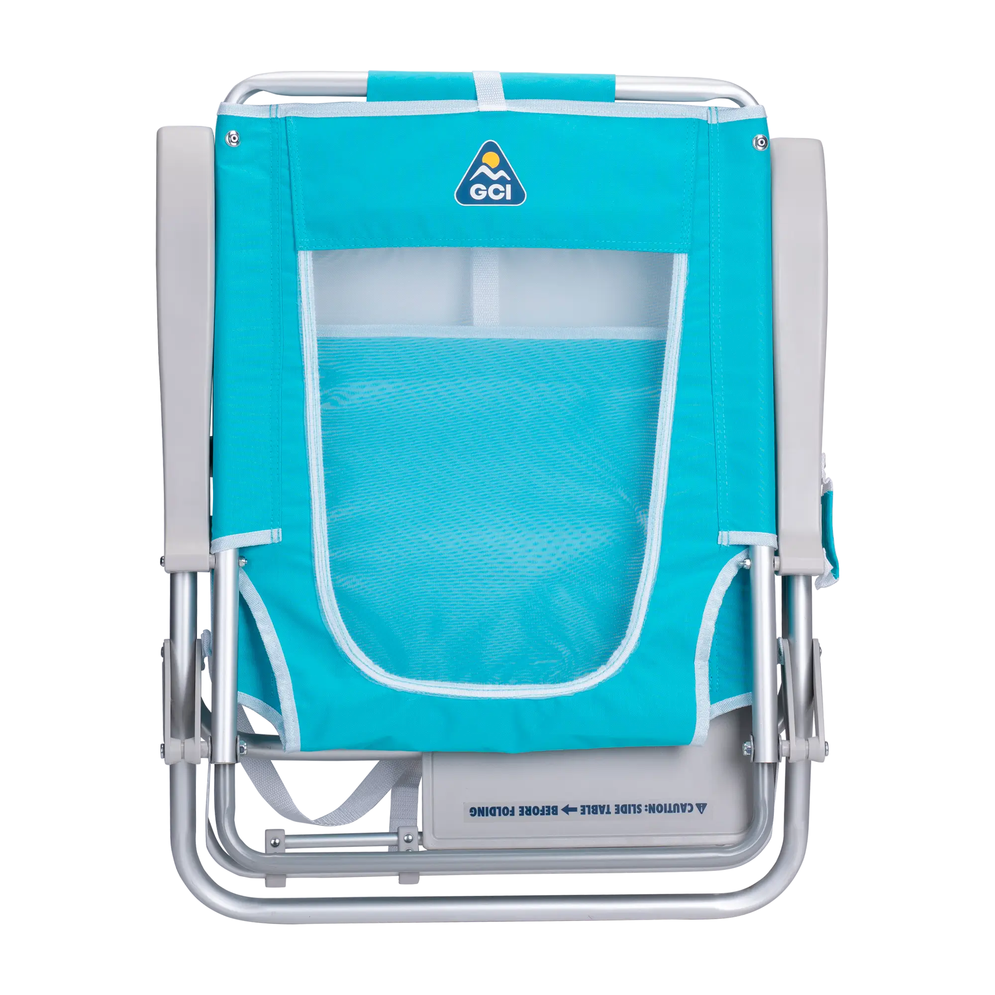 Backpack Travel Big Surf with Slide Table - Choice 334 - Portable Heavy-Duty Low Boy Chair for Ocean Side Detail