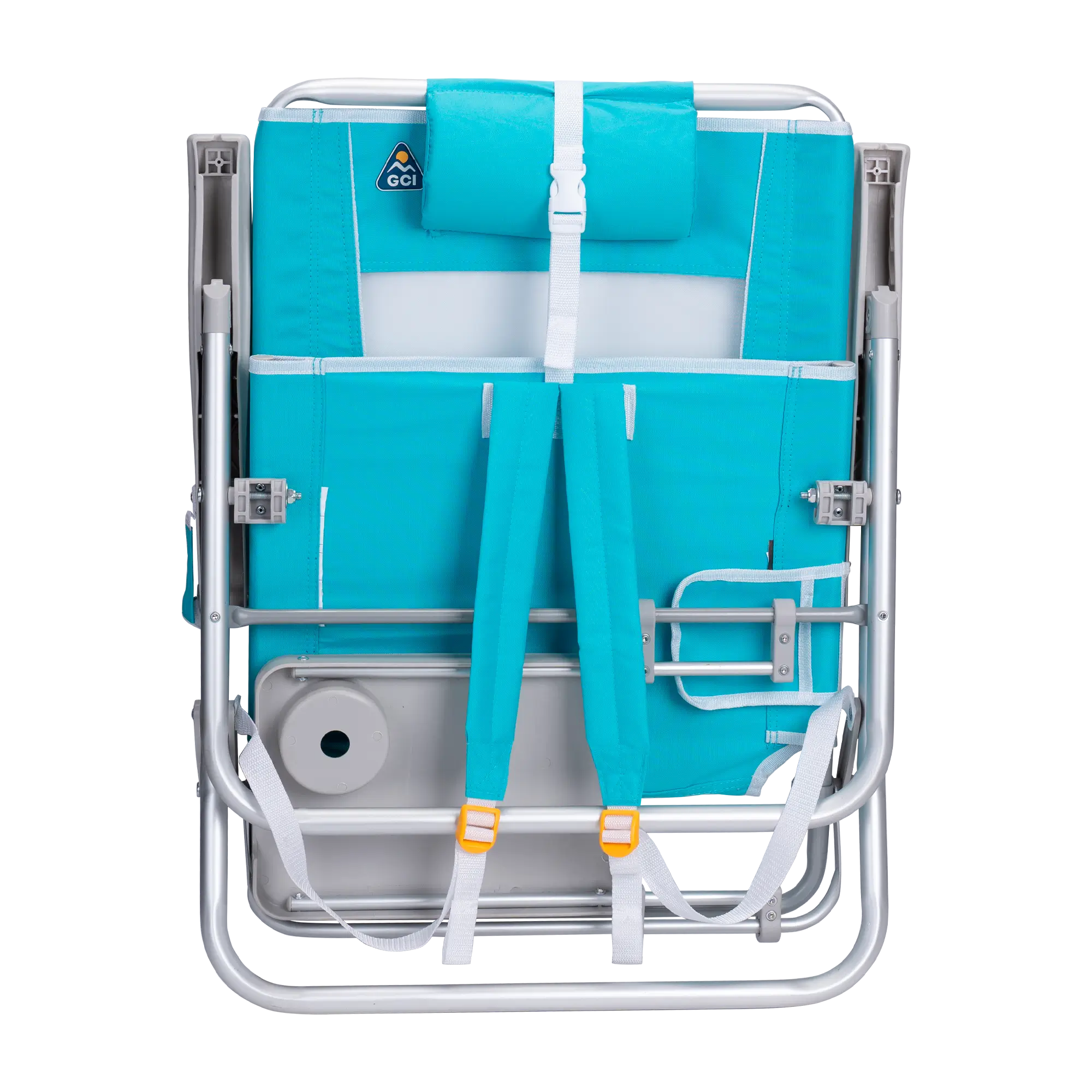 Backpack Travel Big Surf with Slide Table - Choice 334 - Portable Heavy-Duty Low Boy Chair for Ocean Side Detail