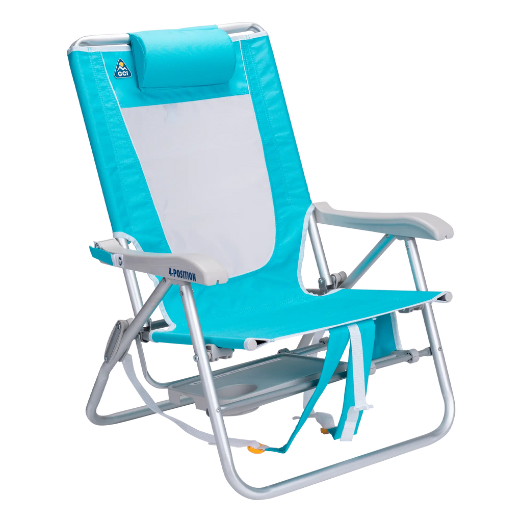 Backpack Travel Big Surf with Slide Table - Choice 334 - Portable Heavy-Duty Low Boy Chair for Ocean Side Detail
