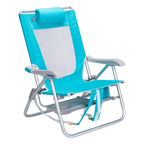 Backpack Travel Big Surf with Slide Table - Choice 334 - Portable Heavy-Duty Low Boy Chair for Ocean Side Detail