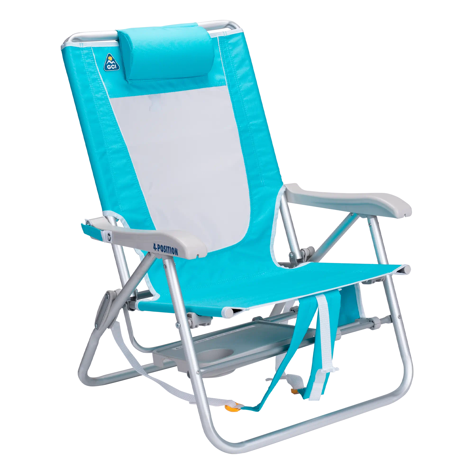 Backpack Travel Big Surf with Slide Table - Choice 334 - Portable Heavy-Duty Low Boy Chair for Ocean Side Detail