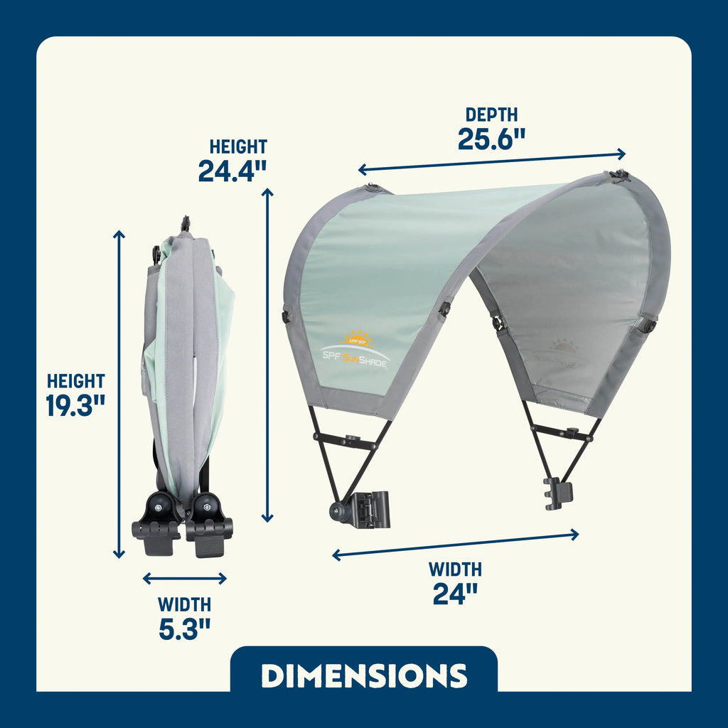 Heavy Duty SunShade Accessory - Choice 361 - Portable Beach Canopy with Adjustable Shade Angle Detail