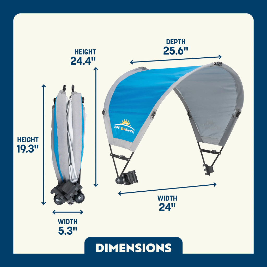 Heavy Duty SunShade Accessory - Choice 361 - Portable Beach Canopy with Adjustable Shade Angle Detail