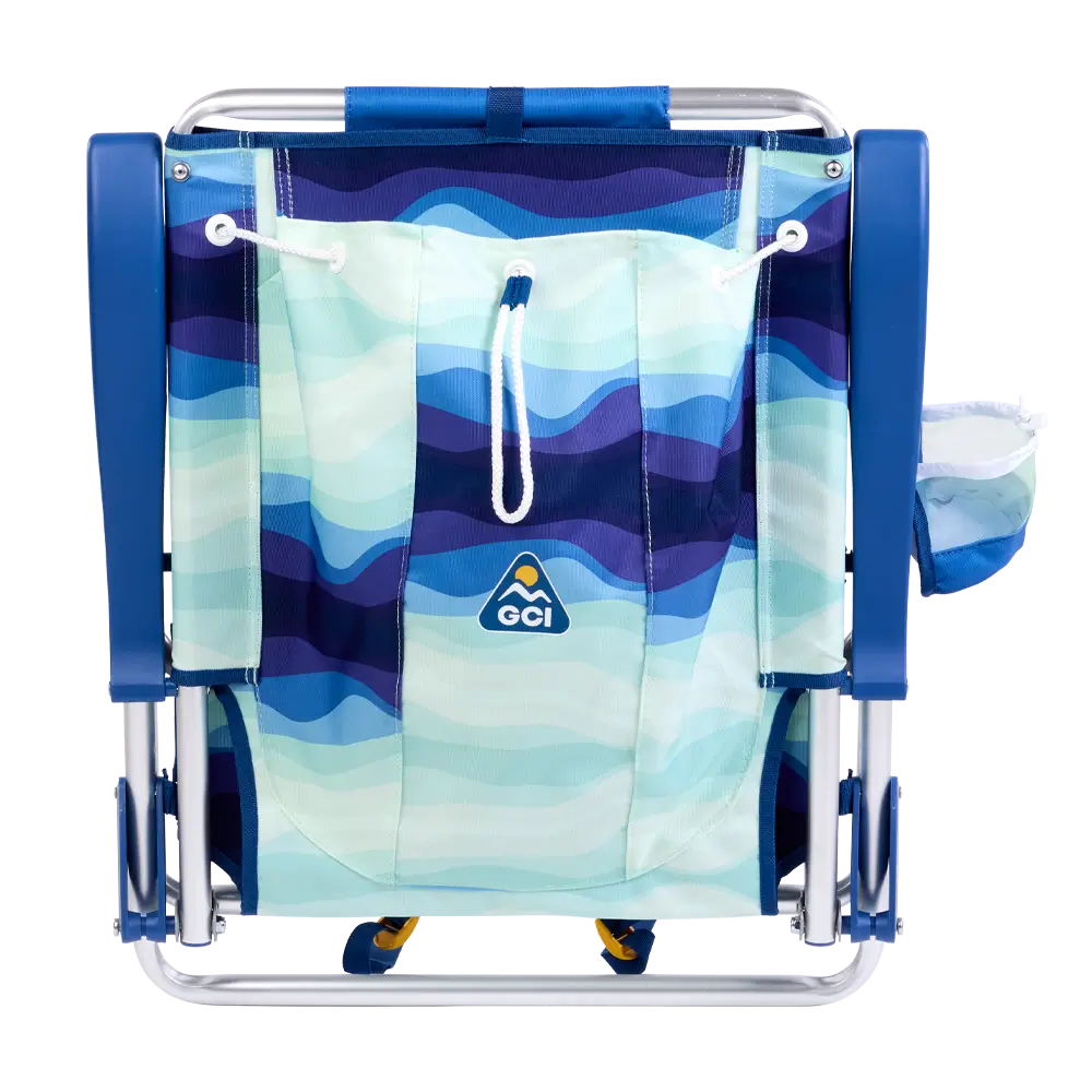 Rust-Resistant Aluminum Backpack Beach Chair - Choice 709 - Portable Heavy-Duty Low Boy Chair for Ocean Side Detail